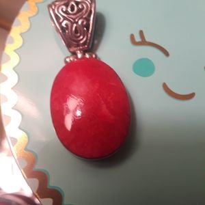 Red Jesper Cabochan pendant